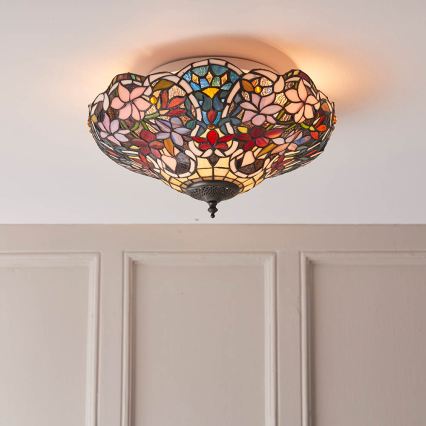 Endon 70709 - Lubinis šviestuvas Tiffany SULLIVAN 2 x E27, maks. 60 W, 230 V, skersmuo 40 cm