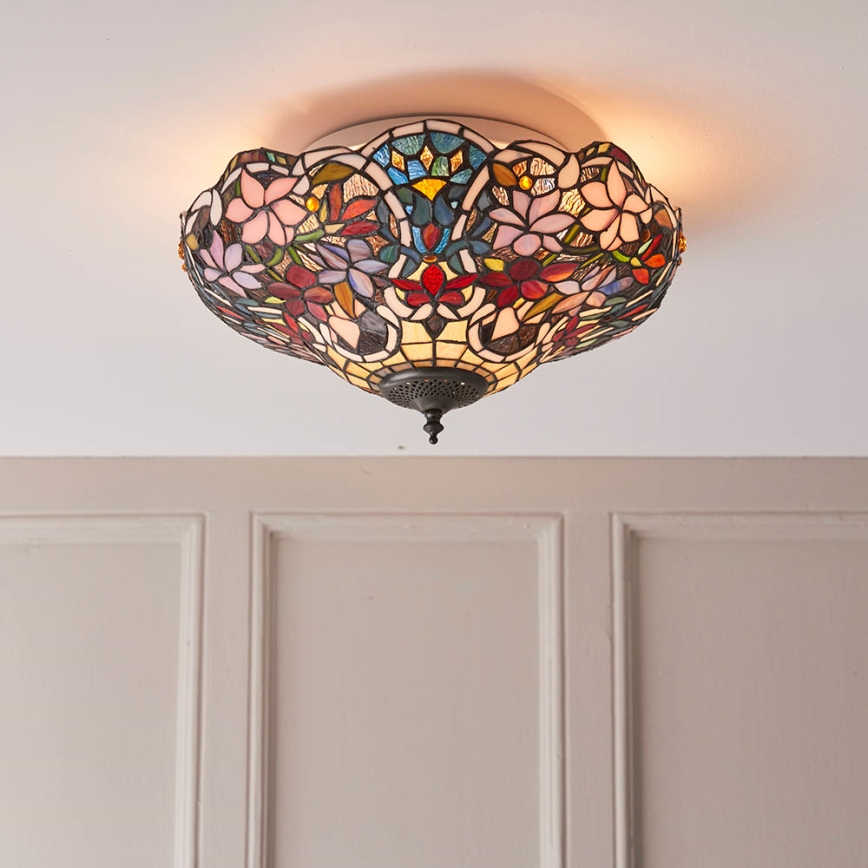 Endon 70709 - Lubinis šviestuvas Tiffany SULLIVAN 2 x E27, maks. 60 W, 230 V, skersmuo 40 cm