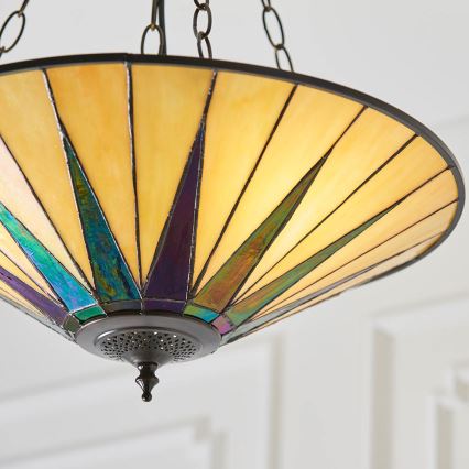 Endon 70754 - Sietynas, kabinamas ant grandinės DARK STAR 3xE27/60W/230V diametras 49 cm