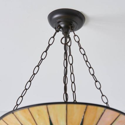 Endon 70754 - Sietynas, kabinamas ant grandinės DARK STAR 3xE27/60W/230V diametras 49 cm