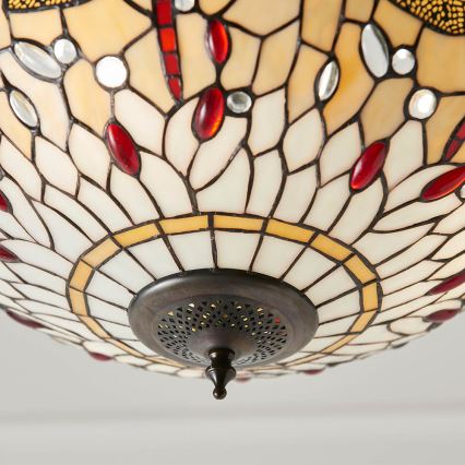 Endon 70759 - Liustra ant grandinės DRAGONFLY 3xE27/60W/230V Ø 41 cm