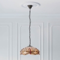 Endon 70824 - Tiffany DRAGONFLY liustra su grandinėle, 3xE27/60W/230V, skersmuo 41 cm