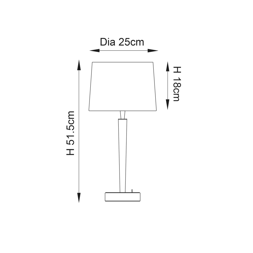 Endon 72175 - Stalo lempa su USB jungtimi SYON 1xE14/40W/230V blizgus chromas/kreminė