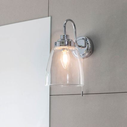 Endon 77088 - Vonios sieninis šviestuvas ASHBURY 1xE14/4W/230V IP44 blizgus chromas