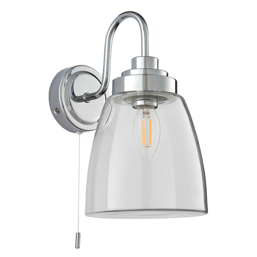 Endon 77088 - Vonios sieninis šviestuvas ASHBURY 1xE14/4W/230V IP44 blizgus chromas