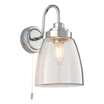 Endon 77088 - Vonios sieninis šviestuvas ASHBURY 1xE14/4W/230V IP44 blizgus chromas