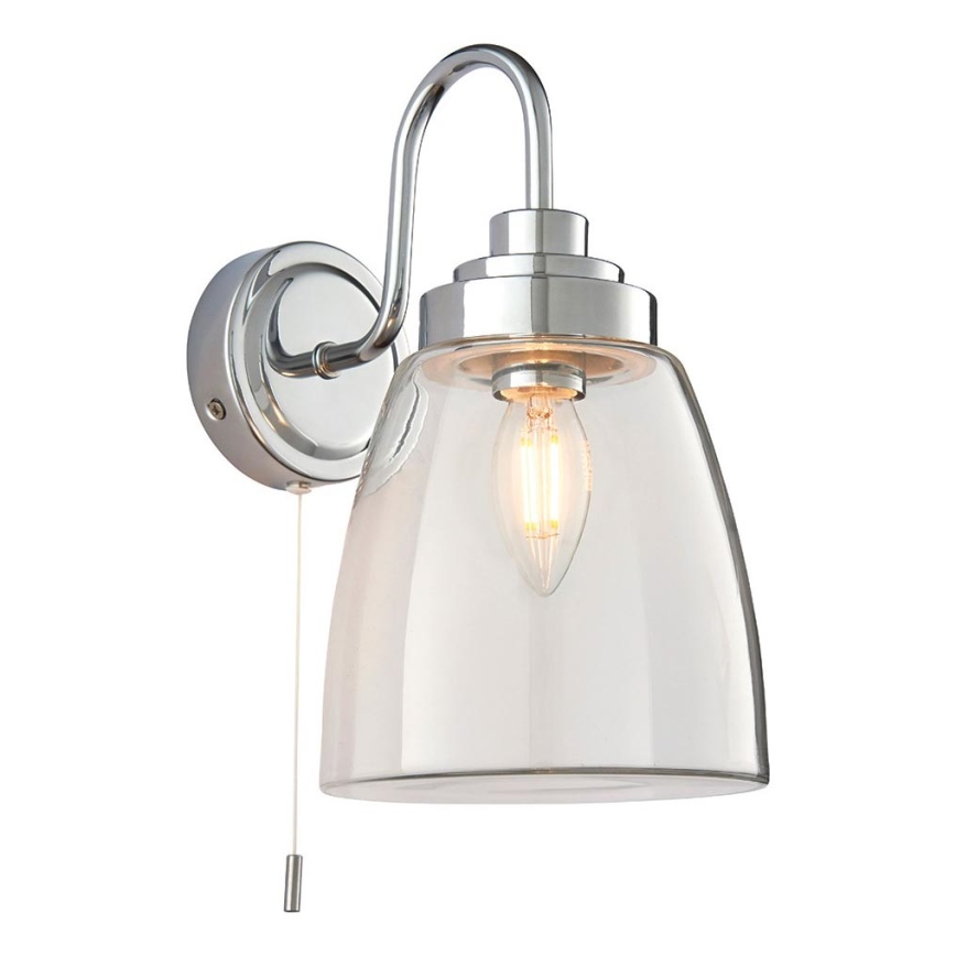 Endon 77088 - Vonios sieninis šviestuvas ASHBURY 1xE14/4W/230V IP44 blizgus chromas