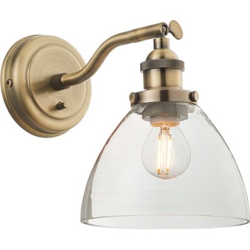 Endon 77273 - Sieninis akcentinis šviestuvas HANSEN 1xE14/40W/230V žalvaris