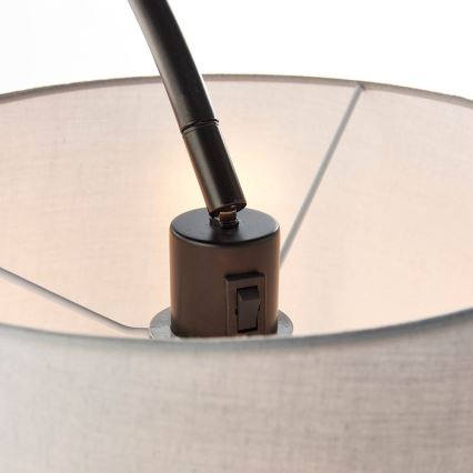 Endon 78163 - Grindinis šviestuvas CARLSON 1xE27/60W/230V pilka/juoda