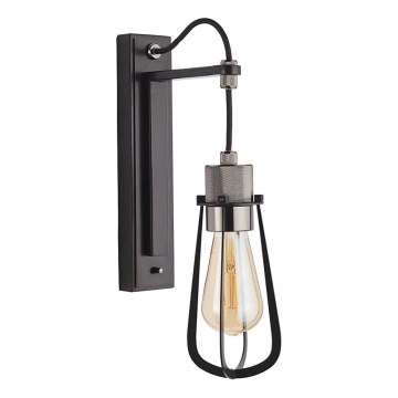 Endon 80950 - Sieninis šviestuvas URBAN 1xE27/6W/230V juoda