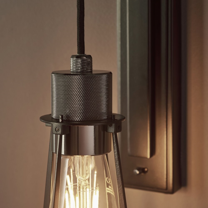 Endon 80950 - Sieninis šviestuvas URBAN 1xE27/6W/230V juoda