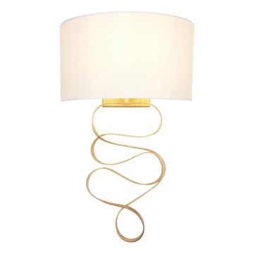 Endon 82070 - Sieninis šviestuvas 1xE27/10W/230V balta/žalvaris