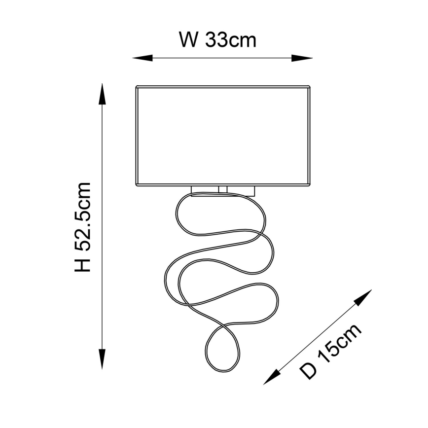 Endon 82070 - Sieninis šviestuvas 1xE27/10W/230V balta/žalvaris