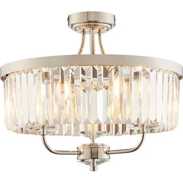 Endon 90264 - Prigludusi prie lubų liustra CHESTERFIELD 3xE14/6W/230V blizgus chromas
