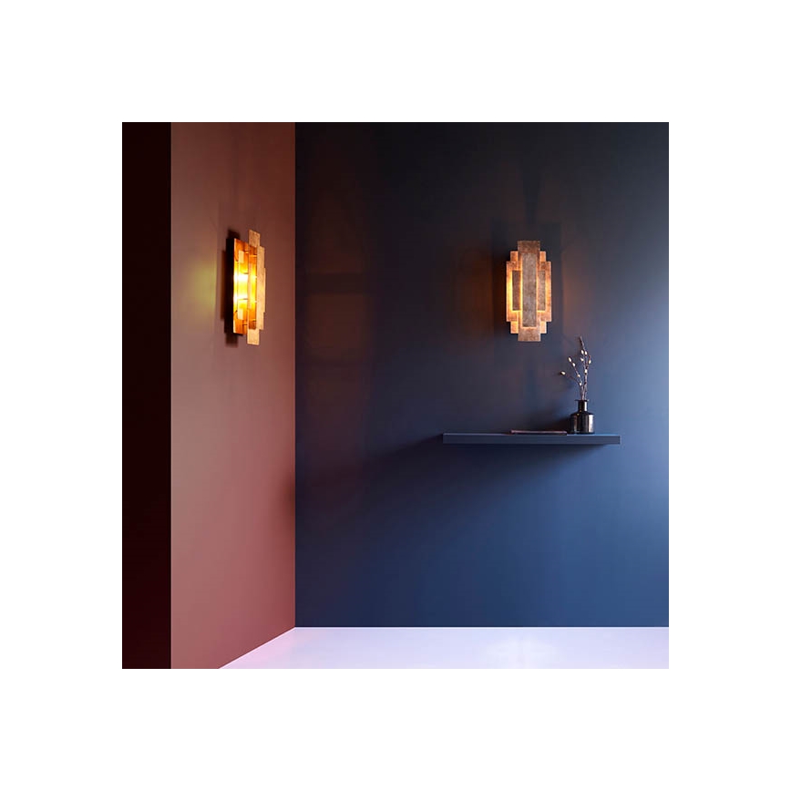 Endon 90451 - Sieninis šviestuvas ALZARE 2xG9/3W/230V balta patina