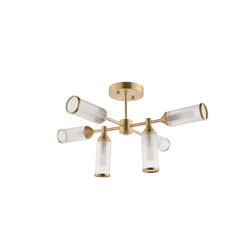 Endon 92213 - liustra ant strypo 6xG9/3W/230V, žalvario apdaila