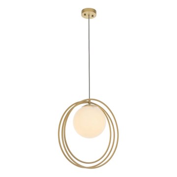 Endon 92488 - Pakabinamas šviestuvas ant laido EMILIO 1xE27/10W/230V auksinis