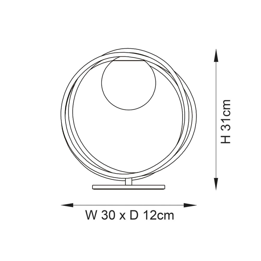 Endon 92491 - Stalinė lempa EMILIO 1xG9/3W/230V auksinė