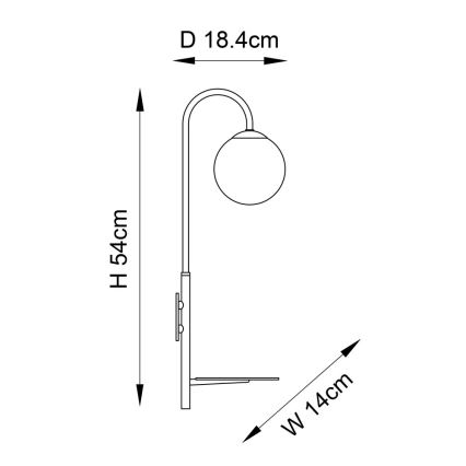 Endon 92726 - Sieninis šviestuvas HALO 1xG9/3W/230V juoda/balta