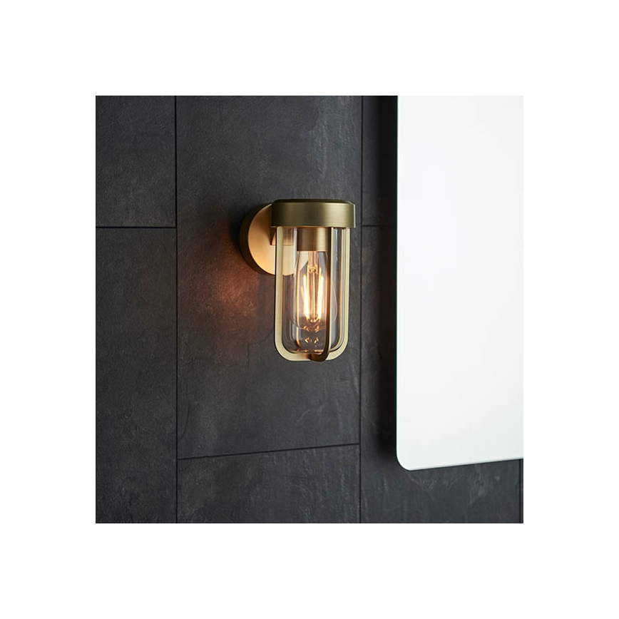 Endon 92855 - vonios sieninis šviestuvas 1xE27/6W/230V IP44, žalvarinis