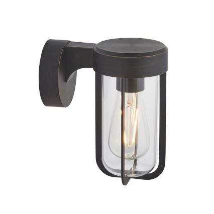 Endon 92857 - Vonios kambario sieninis šviestuvas 1xE27/6W/230V IP44 bronzinis/juodas
