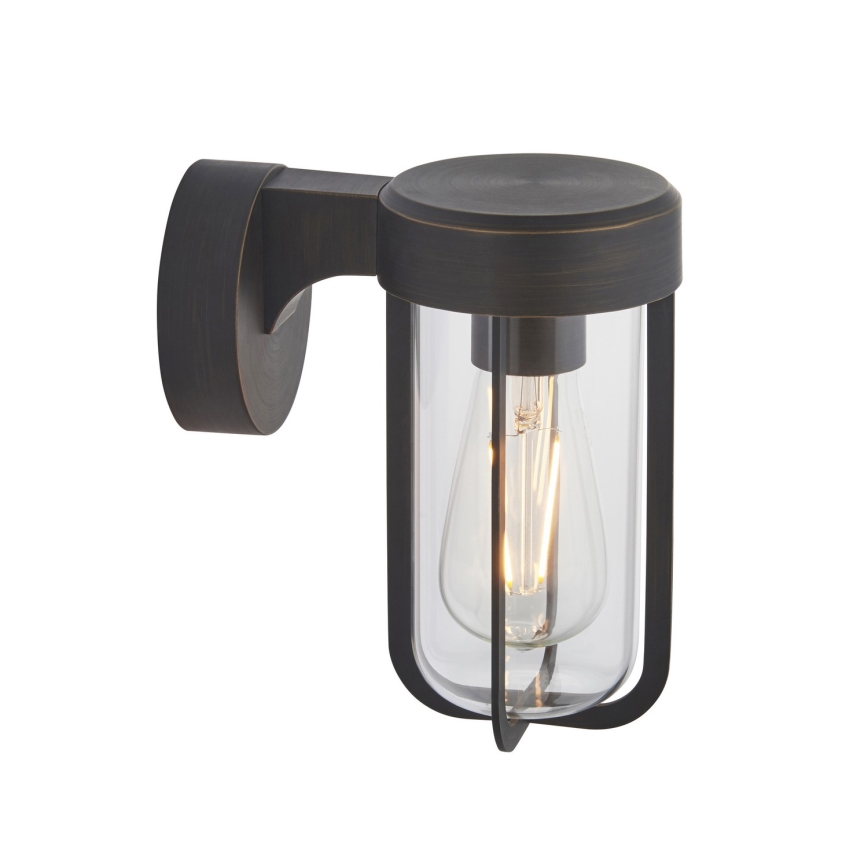 Endon 92857 - Vonios kambario sieninis šviestuvas 1xE27/6W/230V IP44 bronzinis/juodas