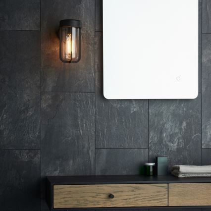 Endon 92859 - Vonios sieninis šviestuvas 1xE27/6W/230V IP44 juodas