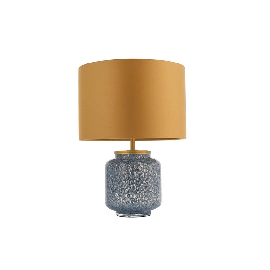 Endon 93067 - Stalinis šviestuvas ZINNIA 1xE27/10W/230V mėlyna/auksinė