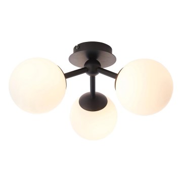 Endon 93489 - Vonios kambario paviršinis šviestuvas FRIO 3xG9/3W/230V IP44 juodas