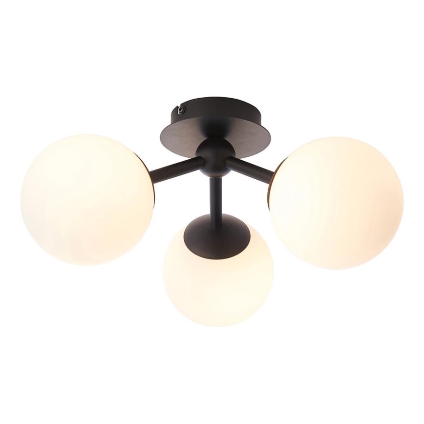 Endon 93489 - Vonios kambario paviršinis šviestuvas FRIO 3xG9/3W/230V IP44 juodas