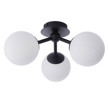 Endon 93489 - Vonios kambario paviršinis šviestuvas FRIO 3xG9/3W/230V IP44 juodas