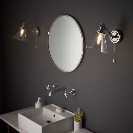 Endon 93853 - Sieninis akcentinis vonios šviestuvas FARADAY 1xG9/3W/230V IP44 blizgus chromas