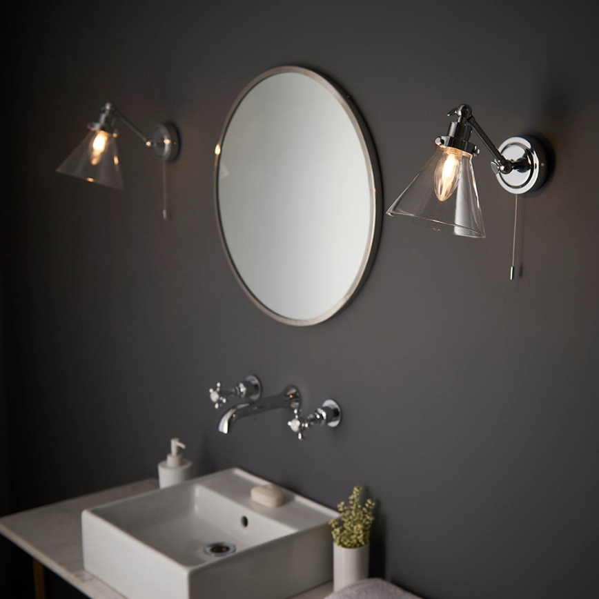 Endon 93853 - Sieninis akcentinis vonios šviestuvas FARADAY 1xG9/3W/230V IP44 blizgus chromas