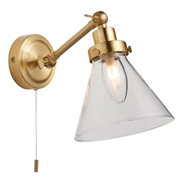 Endon 93854 - Sieninis akcentinis vonios šviestuvas FARADAY 1xG9/3W/230V IP44 auksas