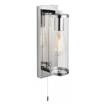 Endon 94074 - Sieninis vonios šviestuvas TAYLOR 1xE27/10W/230V IP44 blizgus chromas