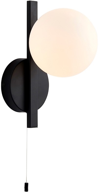 Endon 94081 - Vonios kambario sieninis šviestuvas SPA 1xG9/3W/230V IP44 juodas