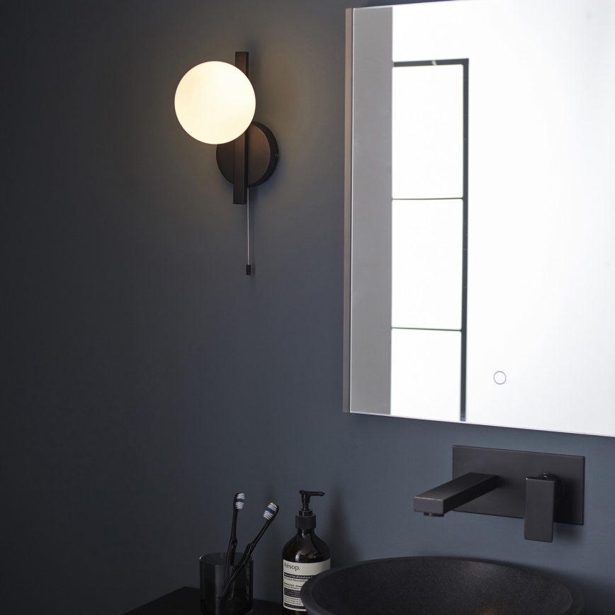 Endon 94081 - Vonios kambario sieninis šviestuvas SPA 1xG9/3W/230V IP44 juodas