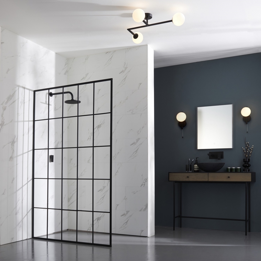 Endon 94081 - Vonios kambario sieninis šviestuvas SPA 1xG9/3W/230V IP44 juodas