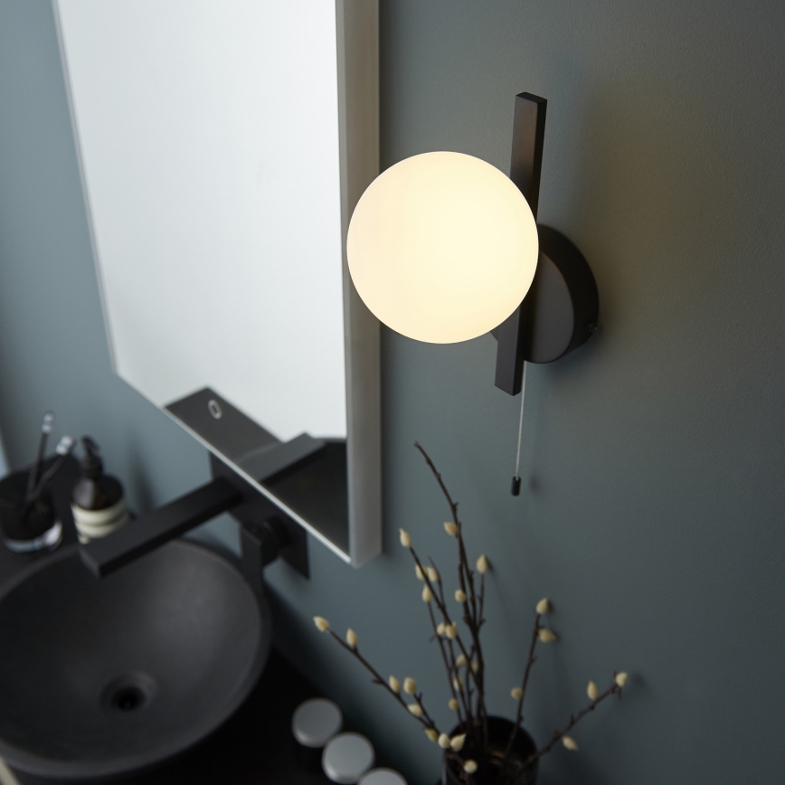 Endon 94081 - Vonios kambario sieninis šviestuvas SPA 1xG9/3W/230V IP44 juodas