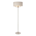 Endon 94359 - Toršeras HIGHCLERE 3xE14/40W/230V smėlio spalva/blizgus chromas diametras 47 cm