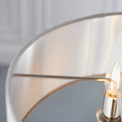 Endon 94377 - Sietynas, kabinamas ant grandinės HIGHCLERE 3xE14/40W/230V pilka/blizgus chromas
