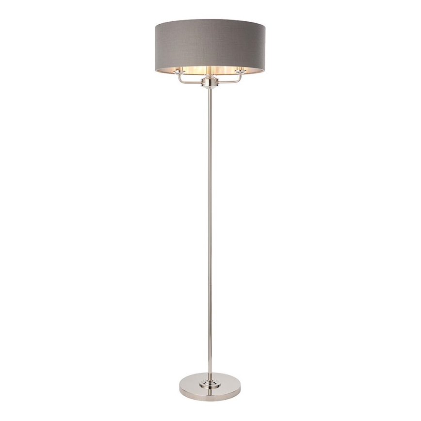Endon 94378 - Toršeras HIGHCLERE 1xE14/40W/230V pilka/blizgus chromas