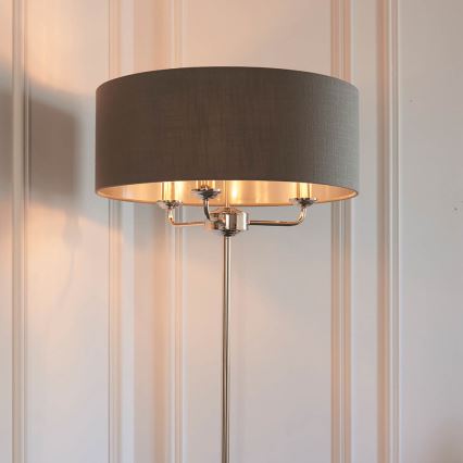 Endon 94378 - Toršeras HIGHCLERE 1xE14/40W/230V pilka/blizgus chromas