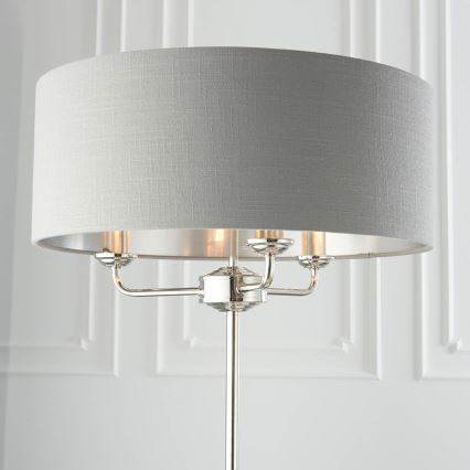 Endon 94378 - Toršeras HIGHCLERE 1xE14/40W/230V pilka/blizgus chromas