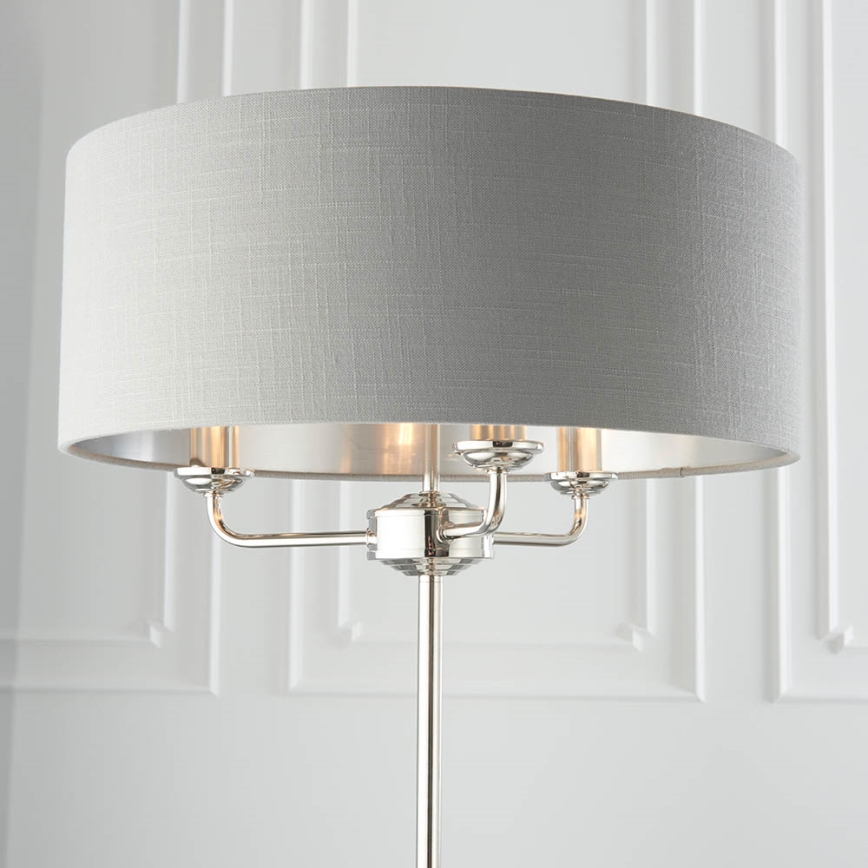 Endon 94378 - Toršeras HIGHCLERE 1xE14/40W/230V pilka/blizgus chromas