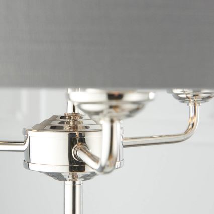 Endon 94378 - Toršeras HIGHCLERE 1xE14/40W/230V pilka/blizgus chromas