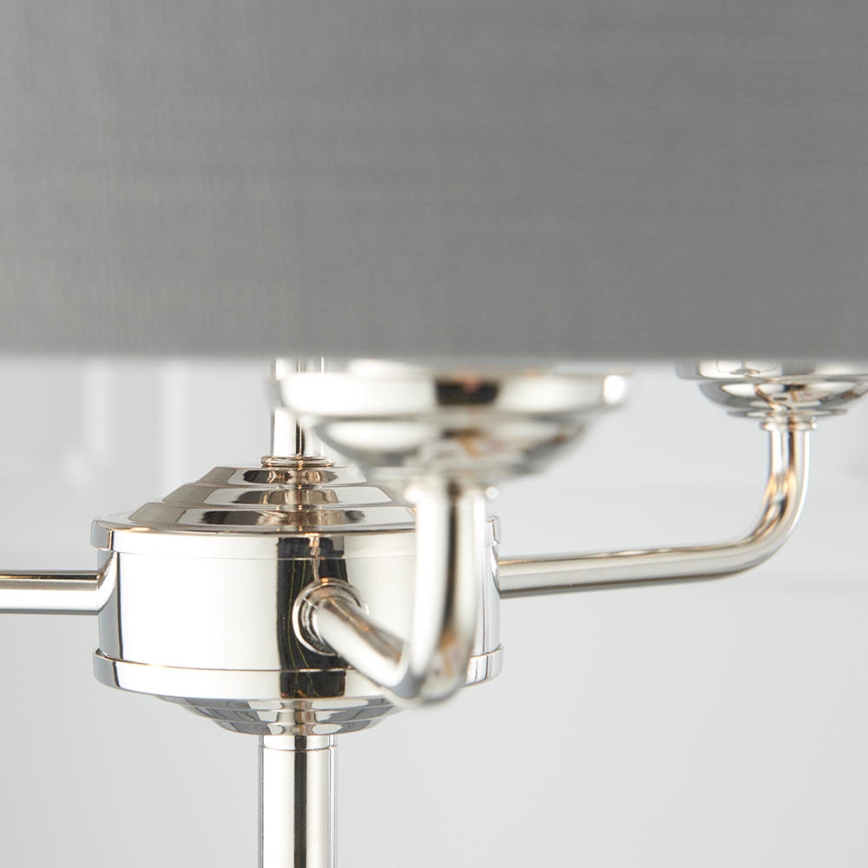 Endon 94378 - Toršeras HIGHCLERE 1xE14/40W/230V pilka/blizgus chromas