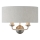 Endon 94403 - Sieninis šviestuvas HIGHCLERE 2xE14/40W/230V pilka/matinis chromas