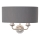 Endon 94406 - Sieninis šviestuvas HIGHCLERE 2xE14/40W/230V tamsiai pilka/blizgus chromas