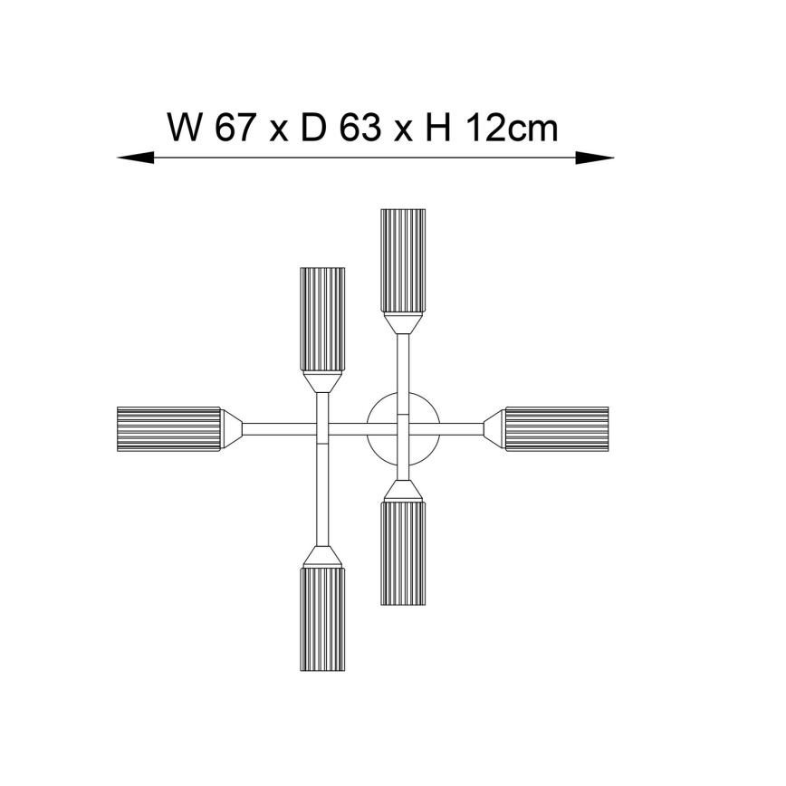 Endon 95045 - Tvirtinamas vonios sietynas NATORI 6xG9/3W/230V IP44 blizgus chromas